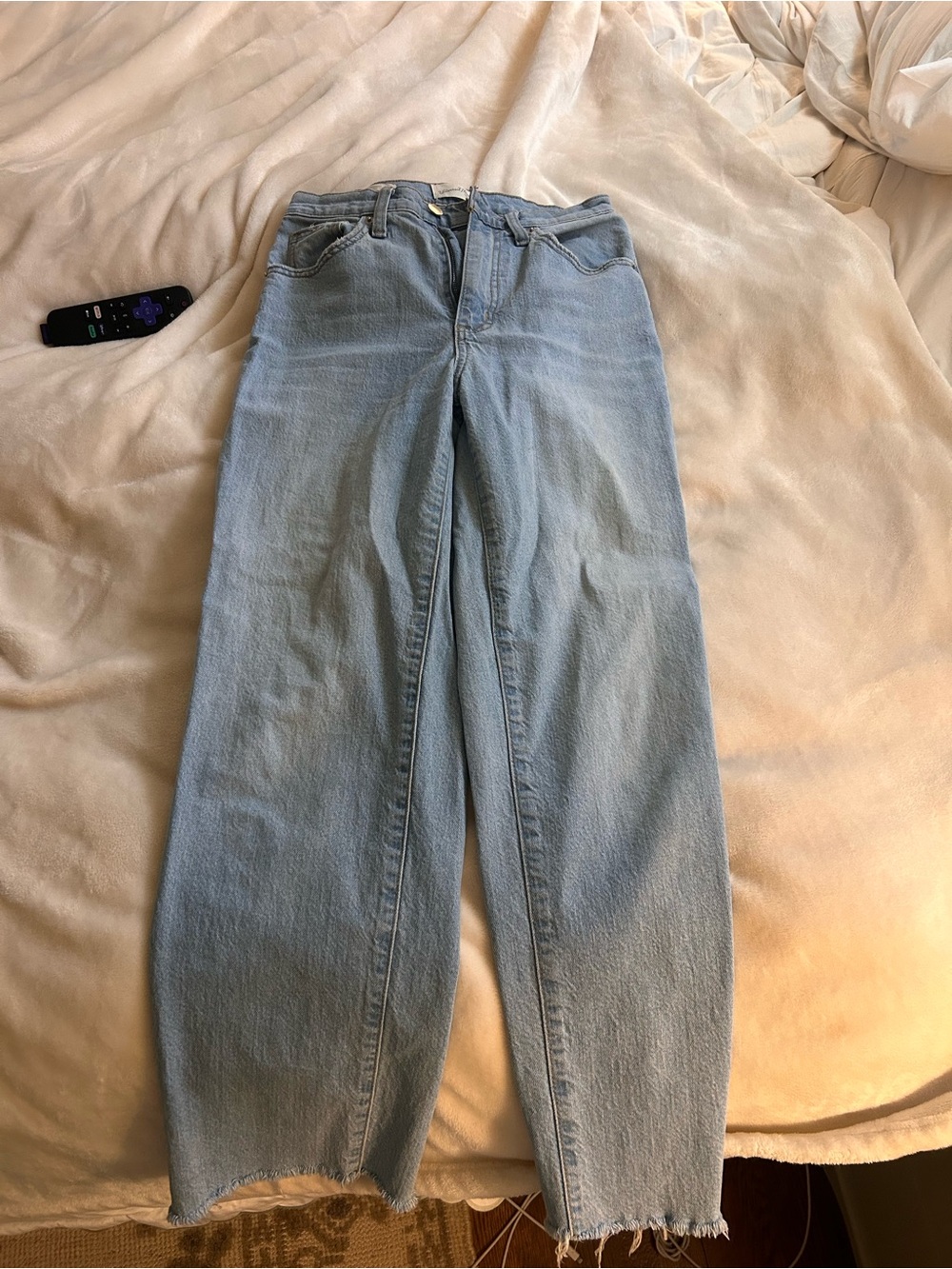 Universal threads Light Blue High-Waist Straight Jeans - Women's